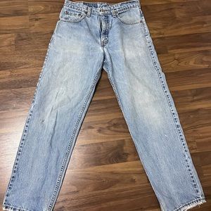 light blue wash vintage levi jeans